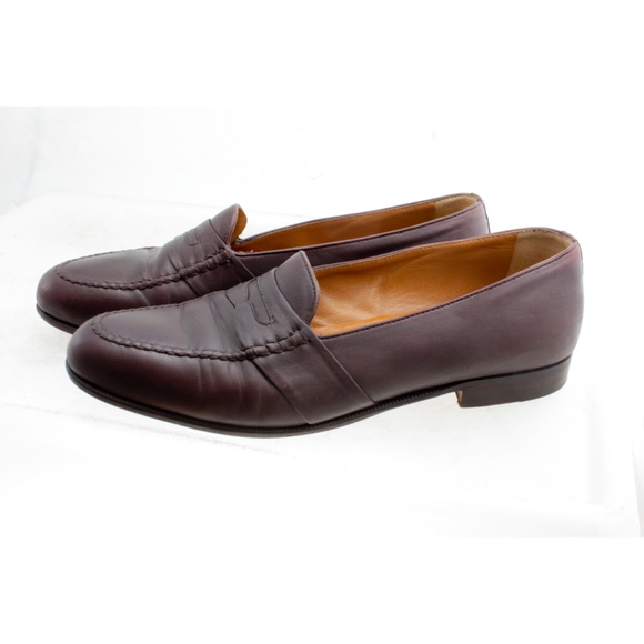 Moreschi Mens Brown leather loafers Moc Italy - Picture 2 of 8